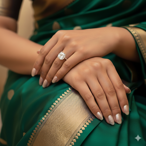 Diamanté Finger Ring