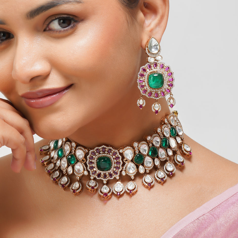 Gulposh Polki Necklace