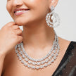 Rosy Drizzle Designer Necklace