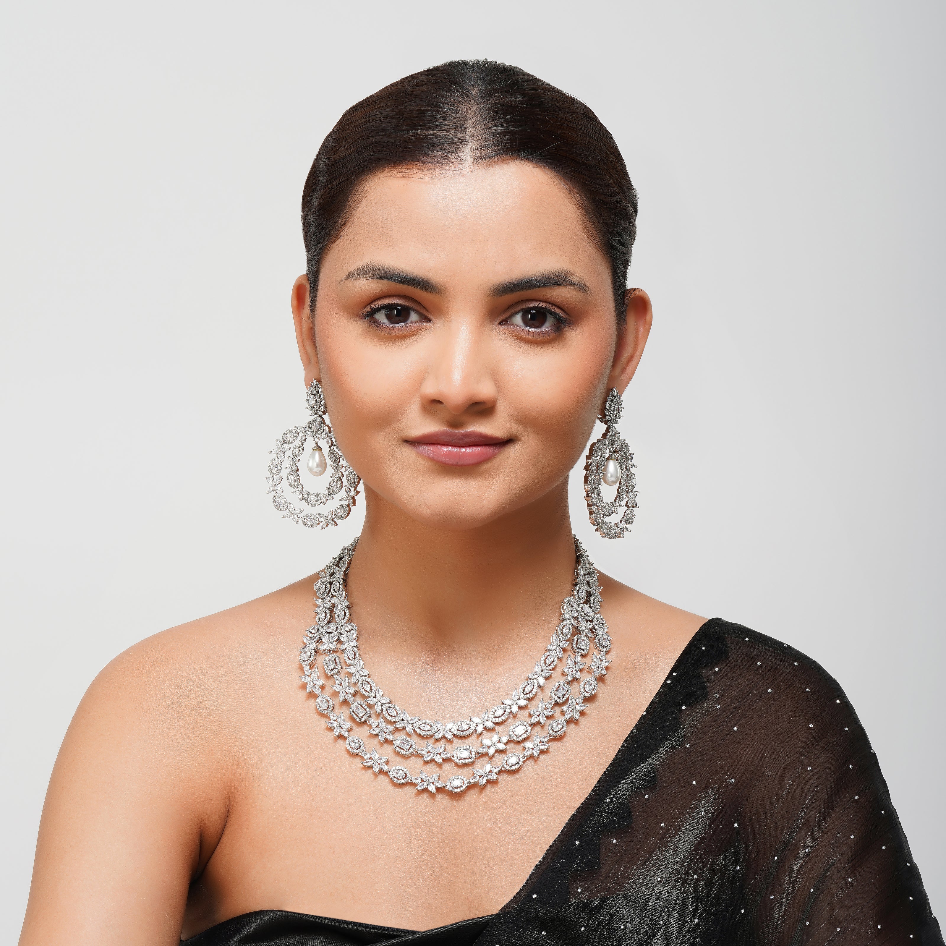 Rosy Drizzle Designer Necklace