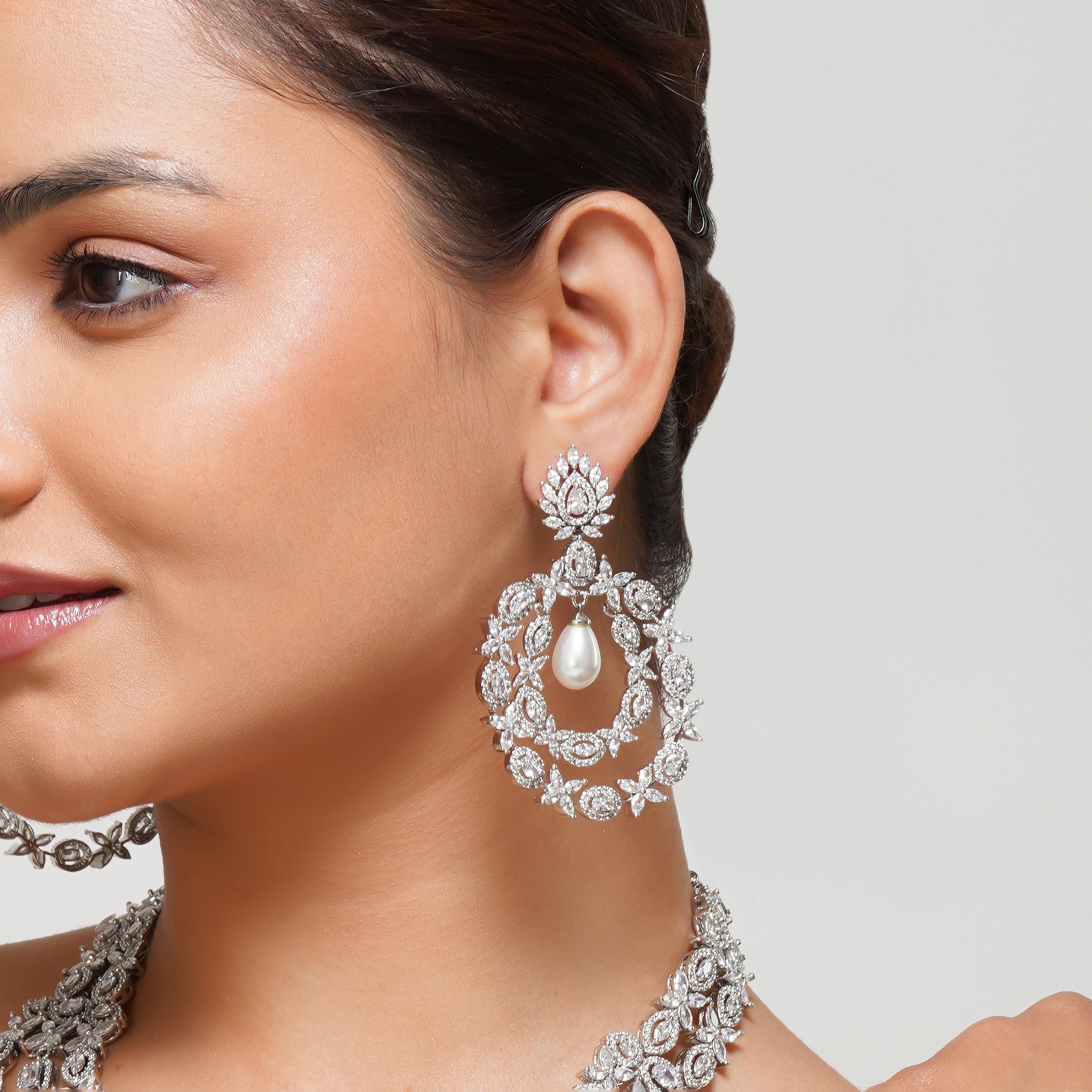 Rosy Drizzle Designer Necklace