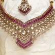 Sowmya Ruby  Kundan Necklace Set