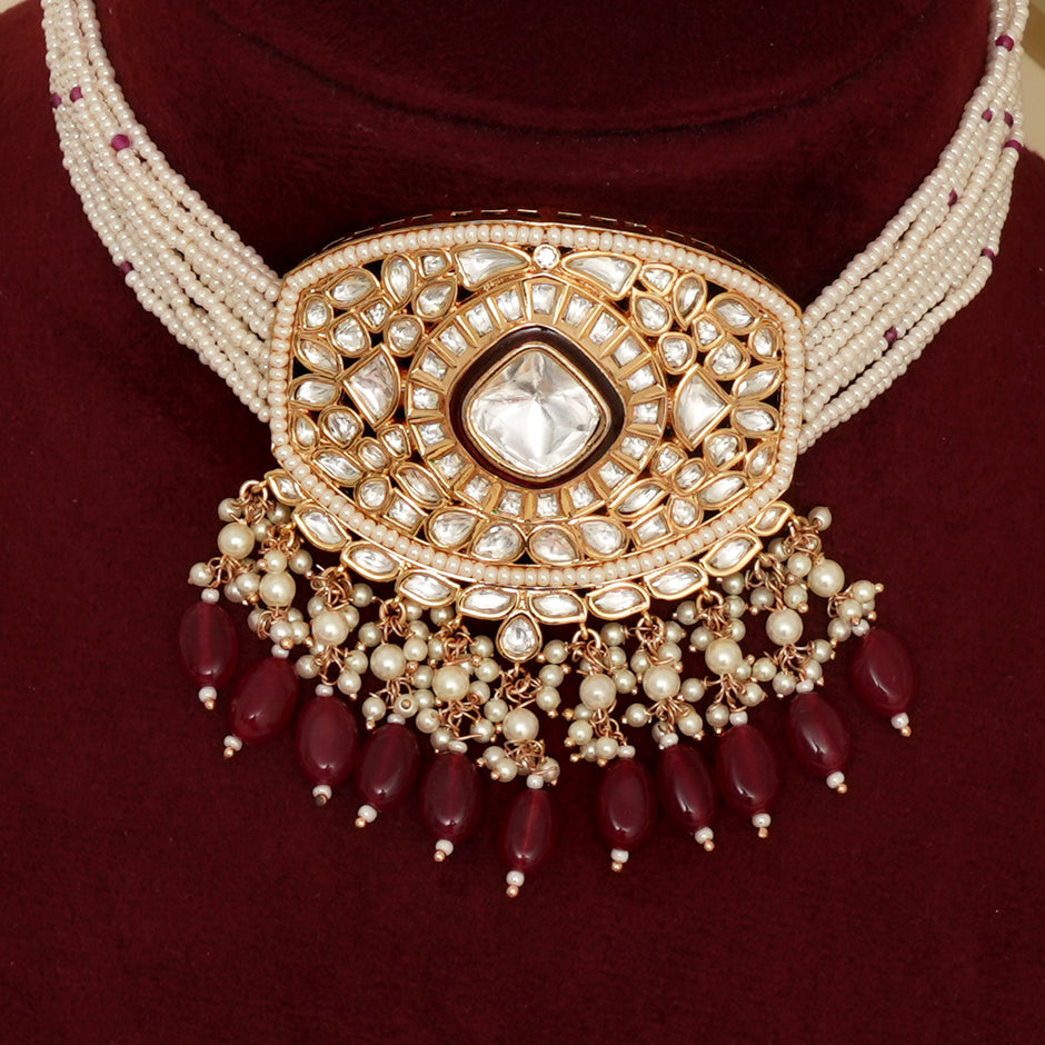 Mahika  Kundan   Necklace Set