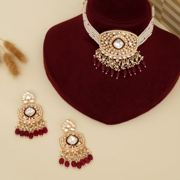 Mahika  Kundan   Necklace Set