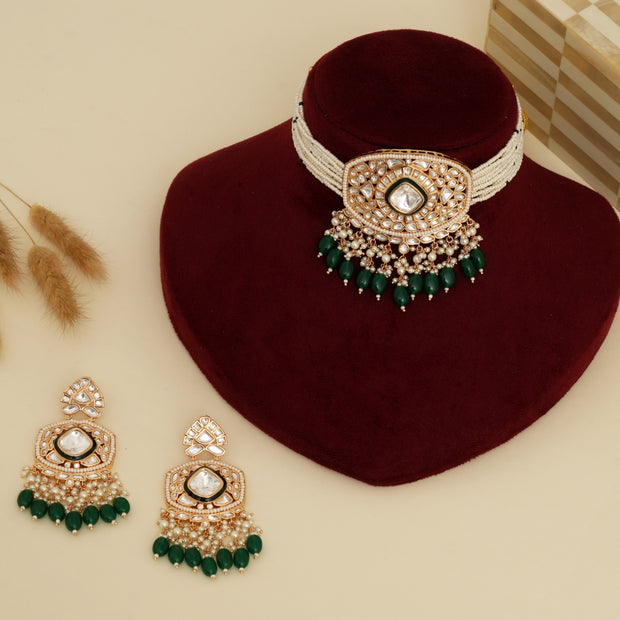 Mahika  Kundan  Necklace Set