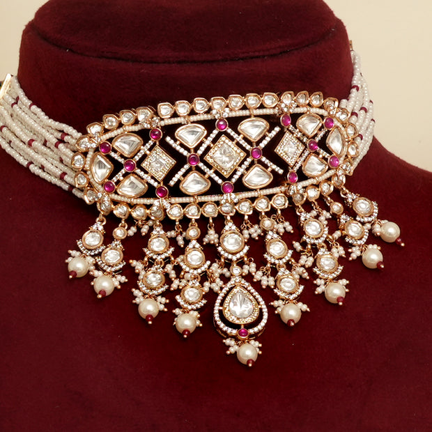 Ahika  Kundan   Necklace Set