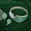 Janaki  Emerald Green   Necklace Set