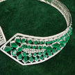 Janaki  Emerald Green   Necklace Set