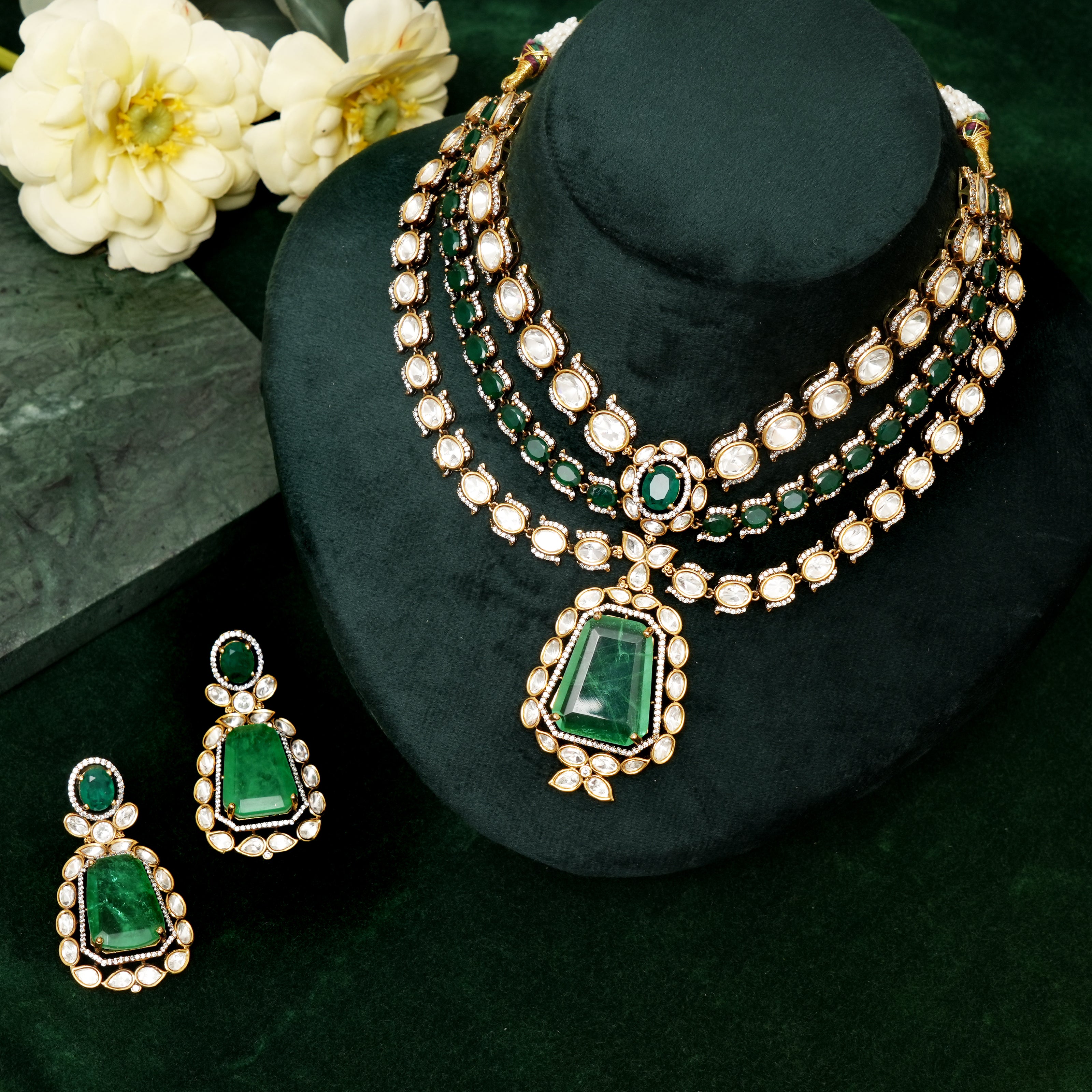 Roshni  Kundan   Necklace Set
