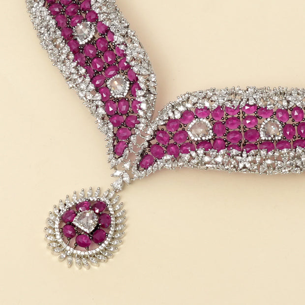 Sitara  Ruby  Necklace Set
