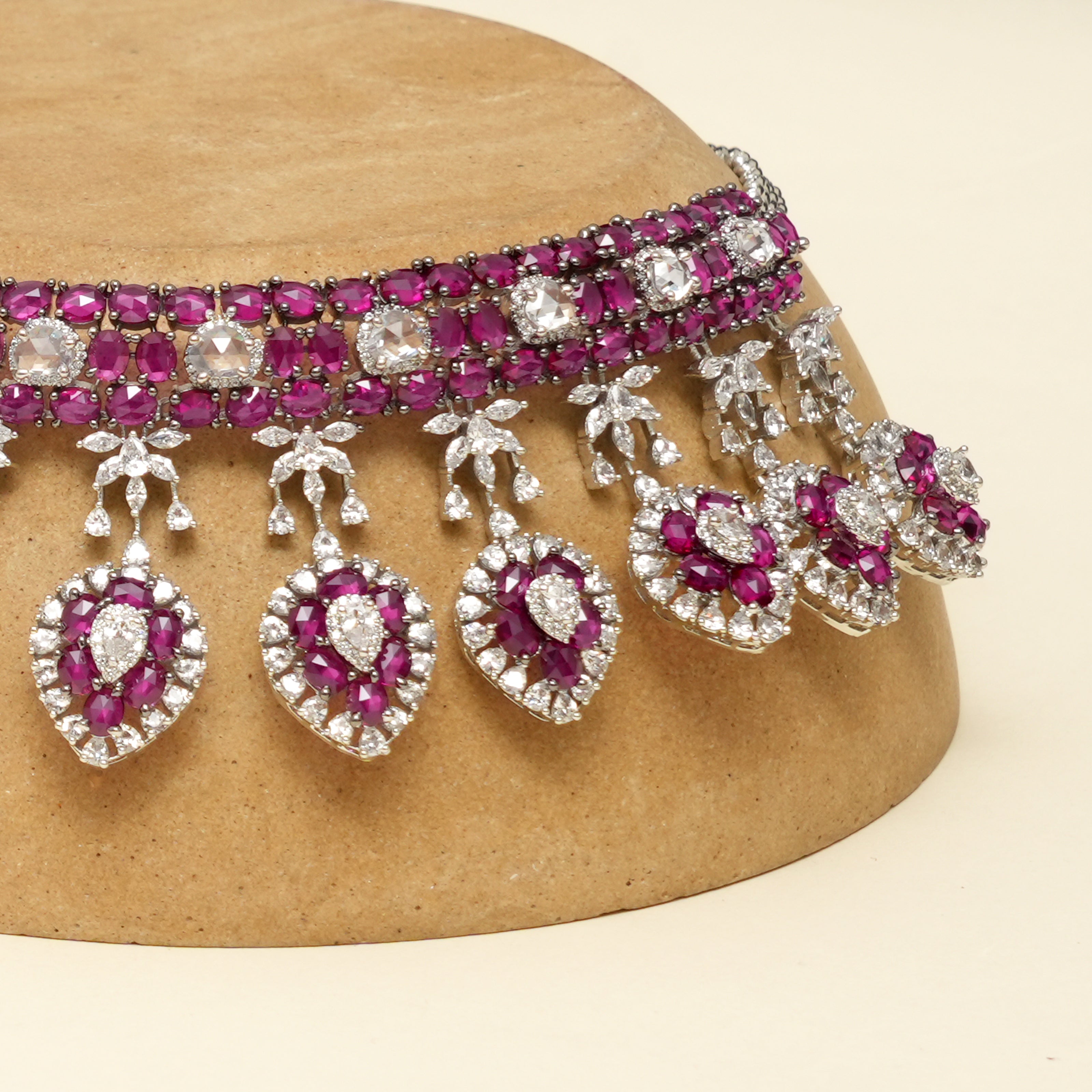 Suvarna  Royal Ruby   Necklace Set