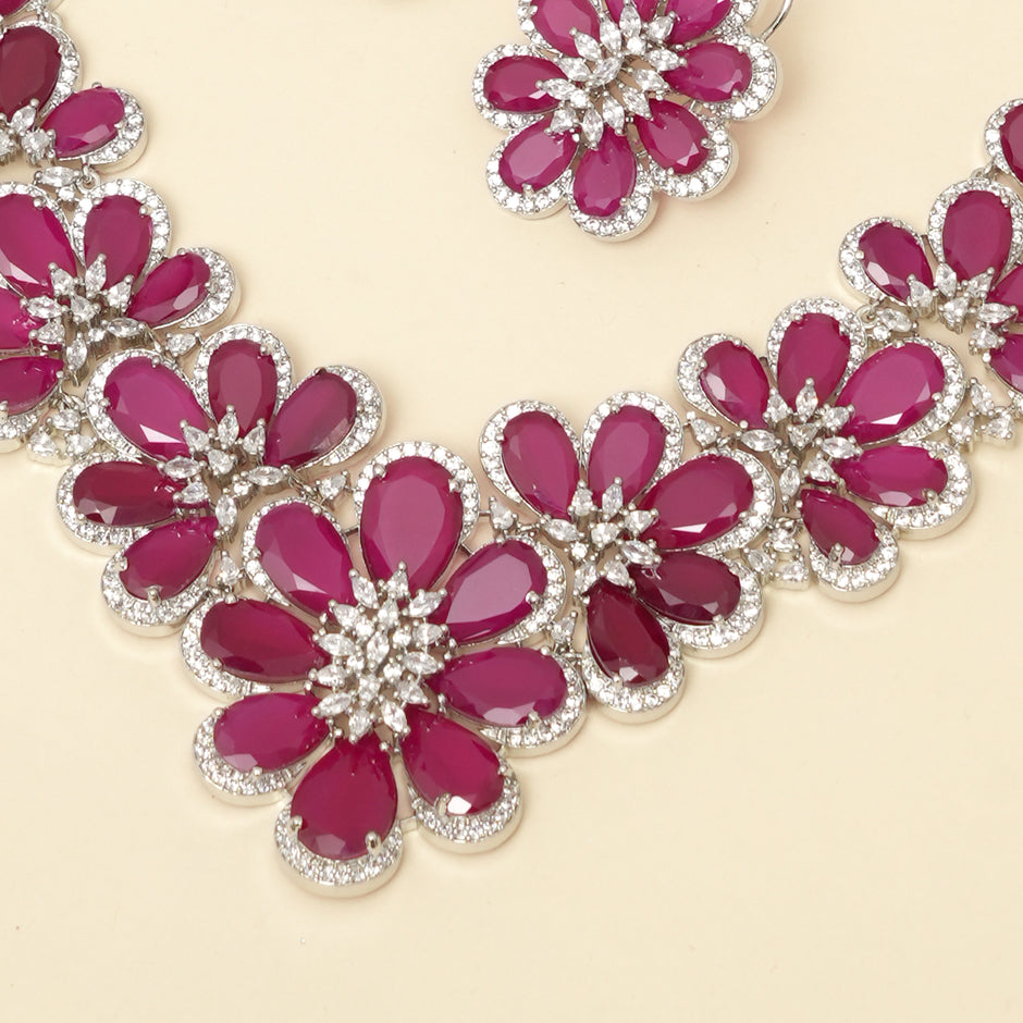 Rajeshri Petals Necklace Set